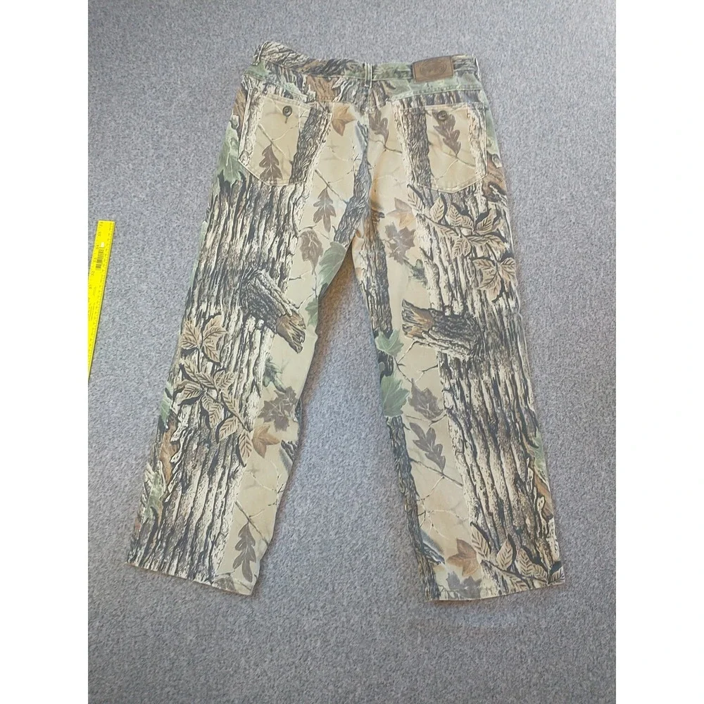 Cabelas Realtree Camo Pants Mens 32 Regular Straight Leg Cotton Canvas Hunting
